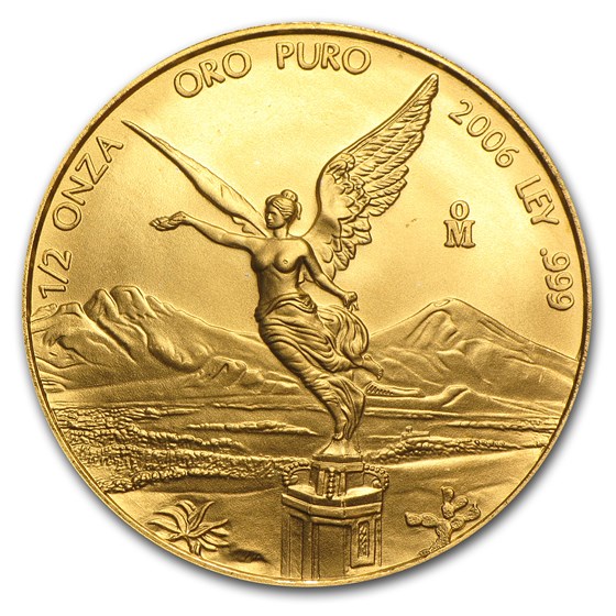 2006 Mexico 1/2 oz Gold Libertad BU 2006 Mexico 1/2 oz Gold Libertad BU